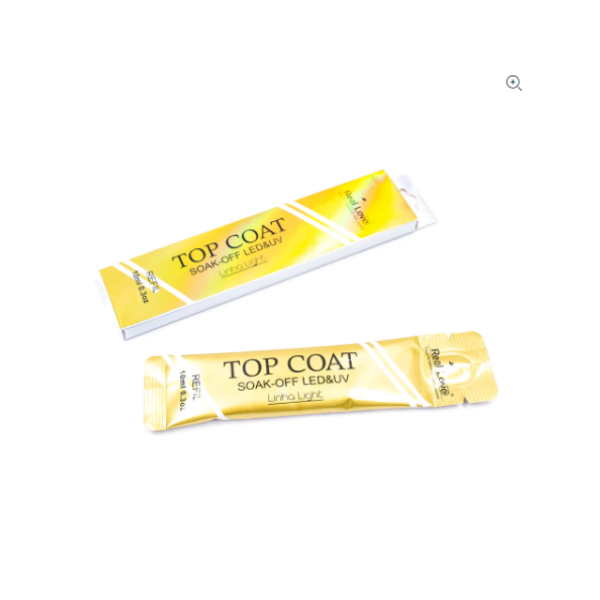 Refil Top Coat Linha Light 10ml - Real Love